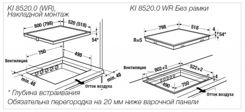 Индукционная варочная панель Kuppersbusch KI 8520.0 WR фото 2