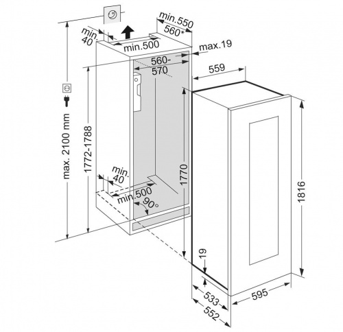 Встраиваемый винный шкаф Liebherr EWTgw 3583 фото 2