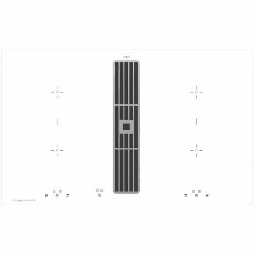Индукционная варочная панель с вытяжкой Kuppersbusch KMI 8500.0 WR