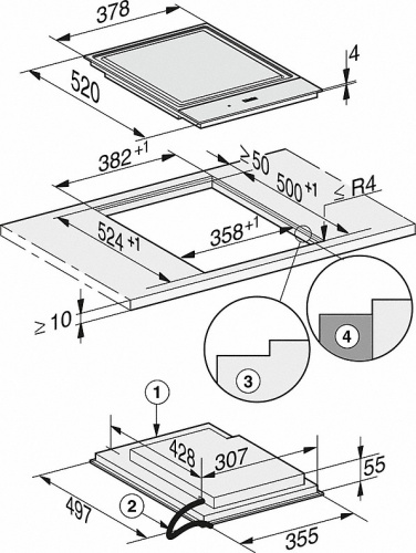 Индукционная варочная панель Miele CS 7632 FL фото 3