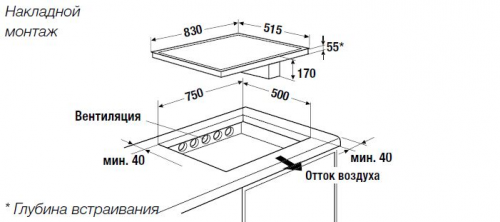 Индукционная варочная панель с вытяжкой Kuppersbusch KMI 8500.0 SR фото 3